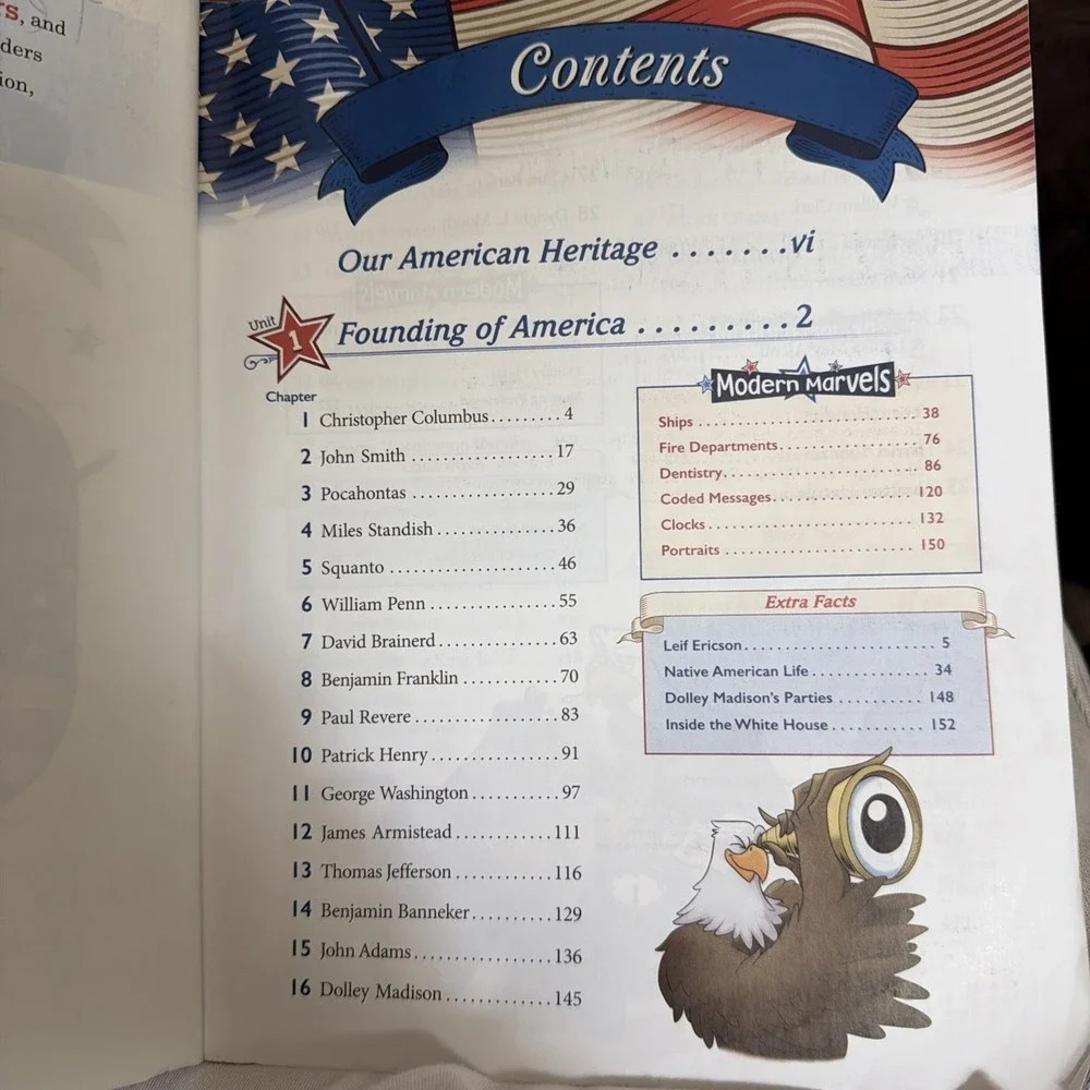 Abeka Our American Heritage Student Text  New! Blank 3rd Grade 5th Ed History